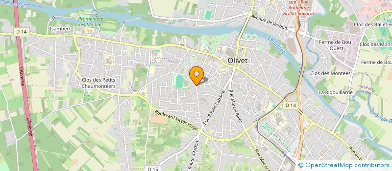 localisation de l'entreprise DUPONT PAUL CONSEIL & GESTION à OLIVET