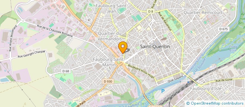 localisation de l'entreprise DUPONT PAYSAGER à SAINT-QUENTIN