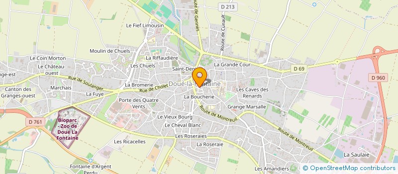 localisation de l'entreprise DUPONT VIVANT  DOUE-EN-ANJOU