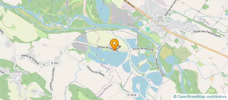 localisation de l'entreprise DUPONTADOUR  CAZERES-SUR-L'ADOUR