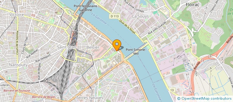 localisation de l'entreprise DUPORT ELECTRICITE GENERALE  BORDEAUX