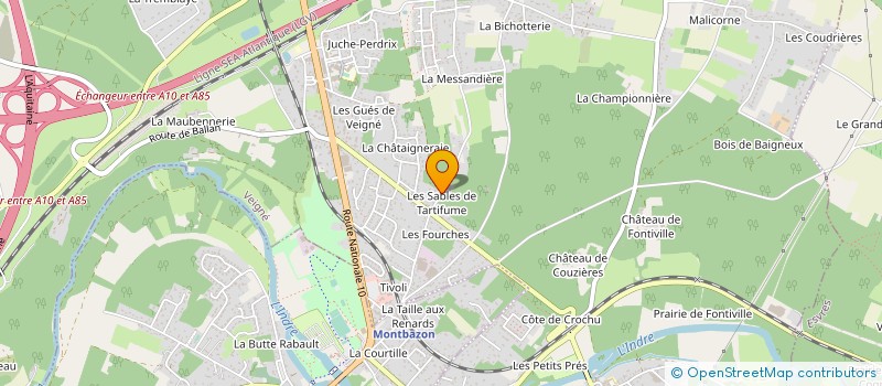 localisation de l'entreprise DUPORTAL à VEIGNE