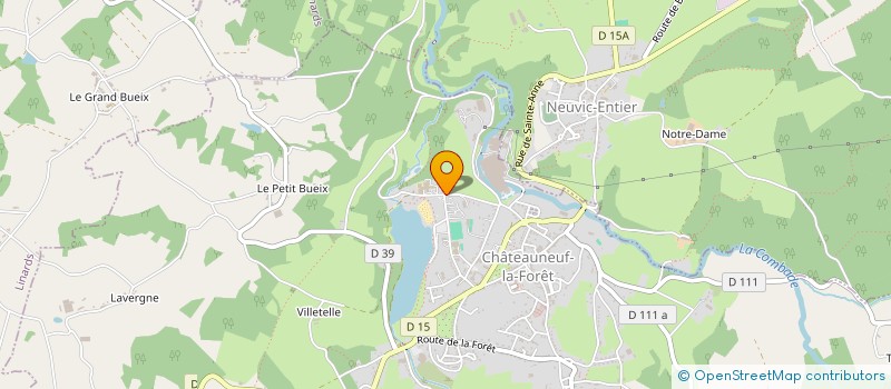 localisation de l'entreprise DUPORTE DEVERRIERE ET HINOUX à CHATEAUNEUF-LA-FORET