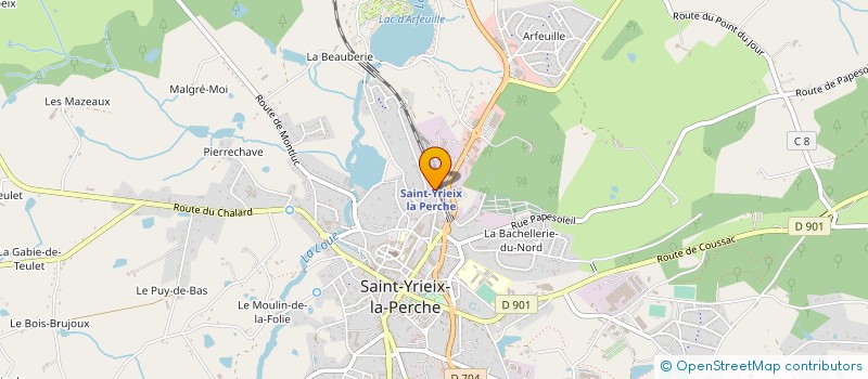 localisation de l'entreprise DUPOUSSIN  COUSSAC-BONNEVAL