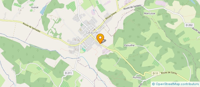 localisation de l'entreprise DUPOUY IMMO  GEAUNE