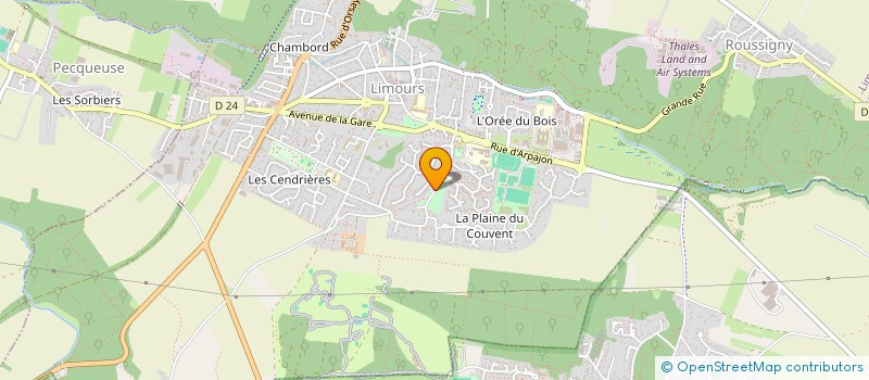 localisation de l'entreprise DUPRADEL à LIMOURS