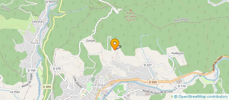 localisation de l'entreprise DUPRAT  LE VIGAN