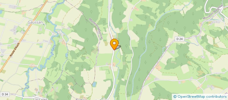 localisation de l'entreprise DUPRAT  MONLEON-MAGNOAC