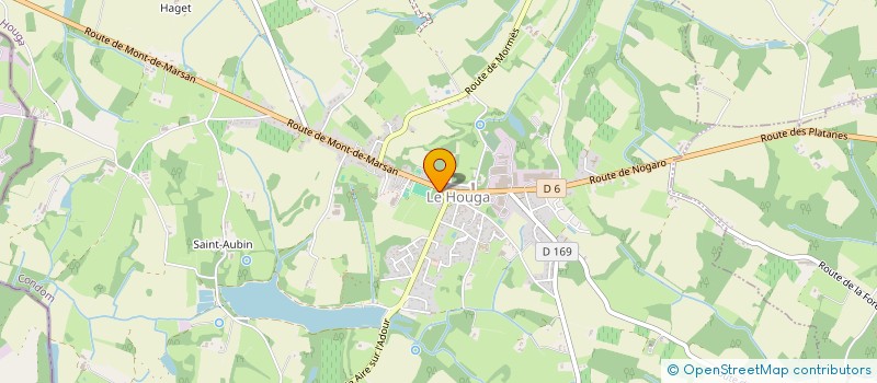 localisation de l'entreprise DUPRE  LE HOUGA