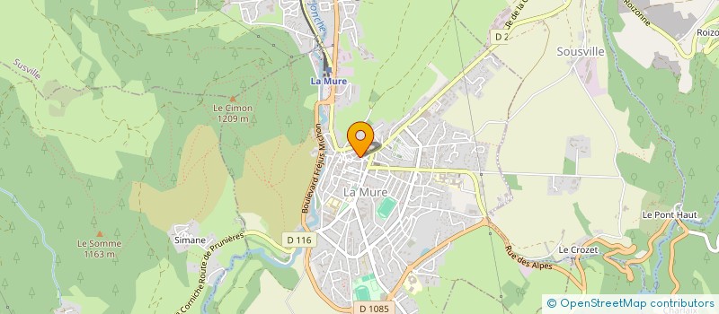 localisation de l'entreprise DUPRE à LA MURE