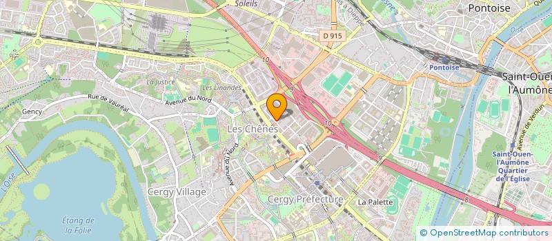 localisation de l'entreprise DUPRE APPARTEMENT  CERGY