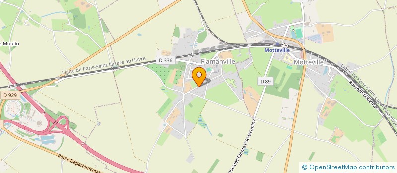 localisation de l'entreprise DUPRE ELECTRICITE à FLAMANVILLE
