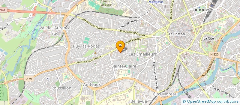 localisation de l'entreprise DUPRE IMMO  LIMOGES