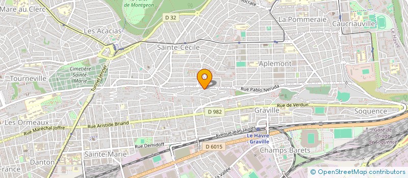 localisation de l'entreprise DUPRE INVEST à LE HAVRE