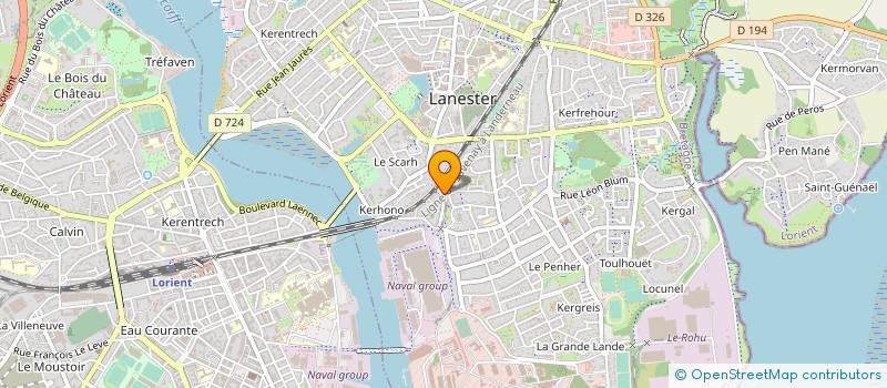 localisation de l'entreprise DUPRE NICOLAS  LANESTER