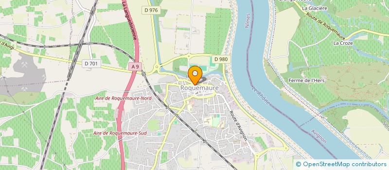 localisation de l'entreprise DUPRE-SENDRAL  ROQUEMAURE