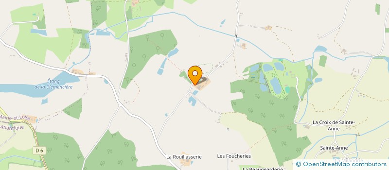 localisation de l'entreprise DUPRE THOMAS ENERGIES  VAL D'ERDRE-AUXENCE