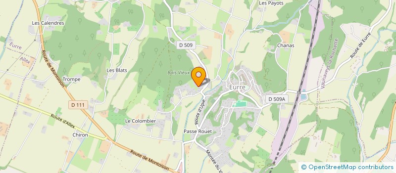 localisation de l'entreprise DUPRE TP  EURRE