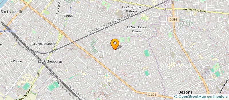 localisation de l'entreprise DUPREOSKI  HOUILLES