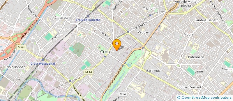 localisation de l'entreprise DUPREZ COISNE à CROIX