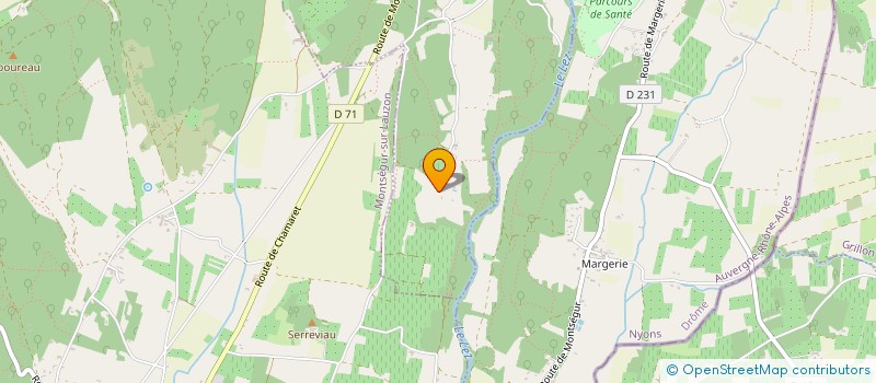 localisation de l'entreprise DUPRIE  CHAMARET