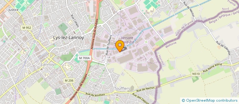 localisation de l'entreprise DUPRIEZ à TOUFFLERS