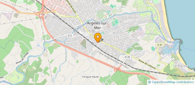 localisation de l'entreprise DUPRIMO à ARGELES-SUR-MER