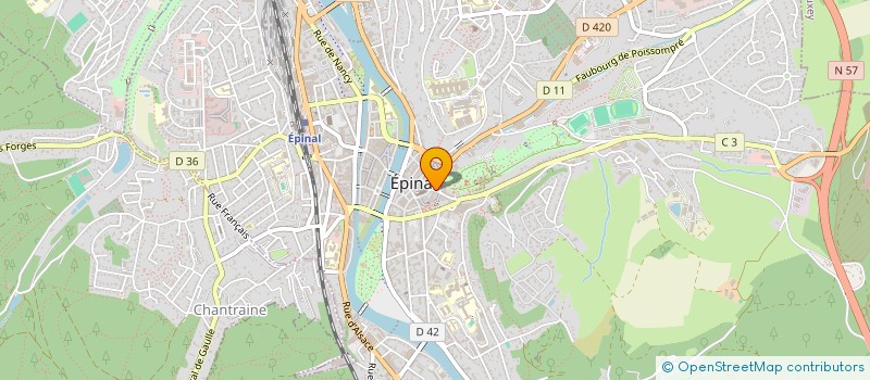 localisation de l'entreprise DUPRIZU  EPINAL