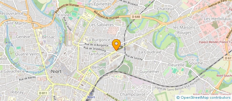localisation de l'entreprise DUPUIS à NIORT