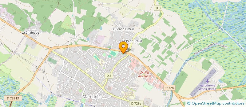 localisation de l'entreprise DUPUIS/BELLOEIL  MARENNES-HIERS-BROUAGE