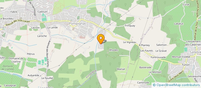 localisation de l'entreprise DUPUIS-BOUSCASSE & CO  POMPIGNAC