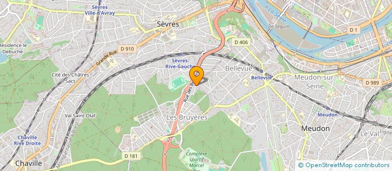 localisation de l'entreprise DUPUIS CONSTRUCTIONS à MEUDON