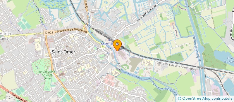 localisation de l'entreprise DUPUIS ET ASSOCIES  SAINT-OMER