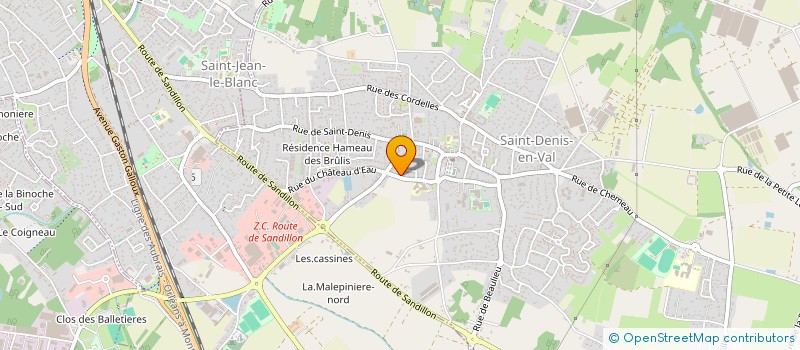 localisation de l'entreprise DUPUIS HAURY à SAINT-DENIS-EN-VAL