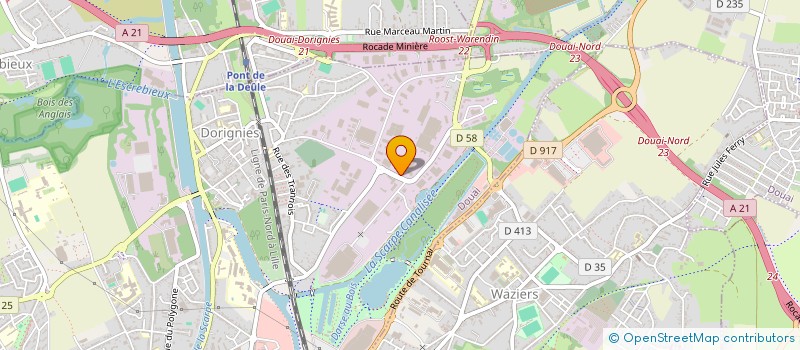 localisation de l'entreprise DUPUIS JEROME  DOUAI