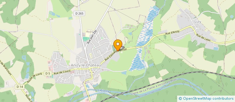 localisation de l'entreprise DUPUIS LEANDRE à ANIZY-LE-GRAND