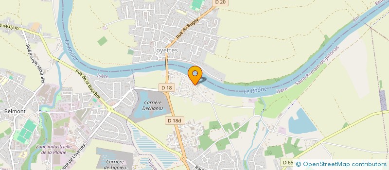 localisation de l'entreprise DUPUIS TP FRERES  SAINT-ROMAIN-DE-JALIONAS