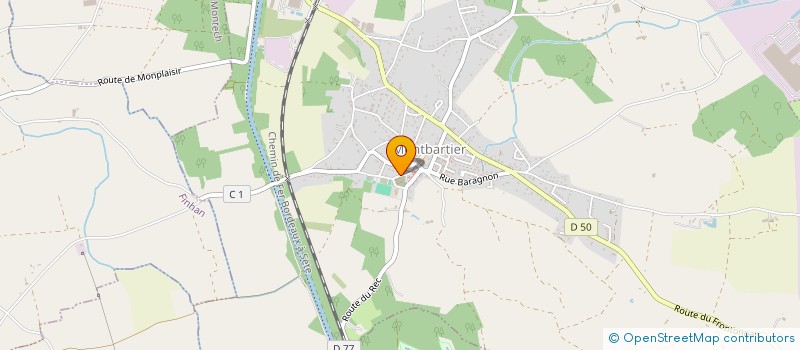 localisation de l'entreprise DUPUIS TRAVAUX PUBLICS  MONTBARTIER