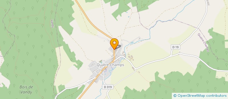localisation de l'entreprise DUPUY à QUATRE-CHAMPS