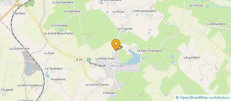 localisation de l'entreprise DUPUY  VERRUYES