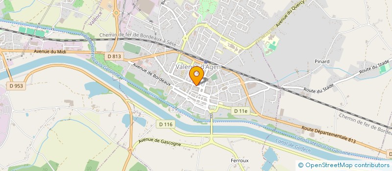 localisation de l'entreprise DUPUY  VALENCE
