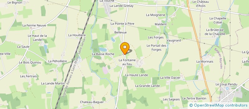 localisation de l'entreprise DUPUY  BAGUER-MORVAN