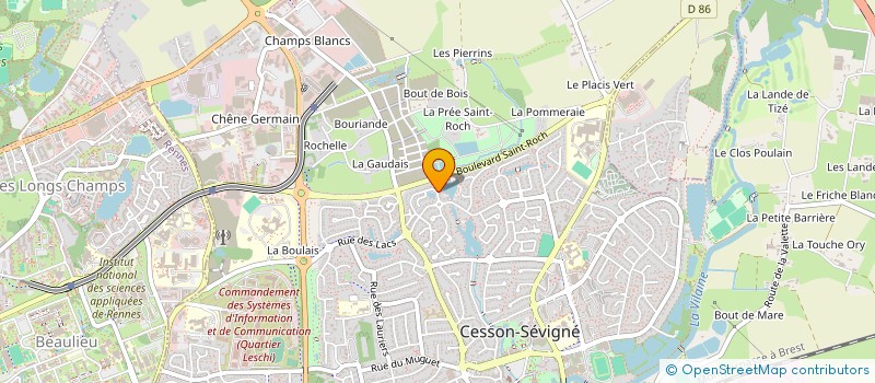 localisation de l'entreprise DUPUY DEVELOPPEMENT  SAINT-GREGOIRE