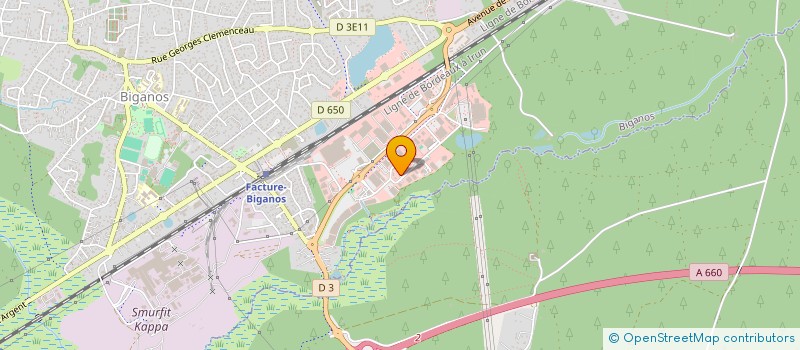 localisation de l'entreprise DUPUY EYRAUD  BIGANOS