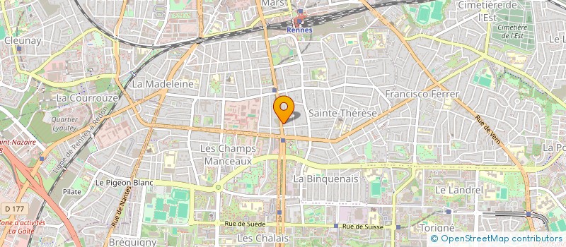 localisation de l'entreprise DUPUY-FONCLARE DERMATOLOGIE  RENNES