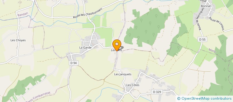 localisation de l'entreprise DUPUY GARDEL à BEAUMONT-LES-RANDAN