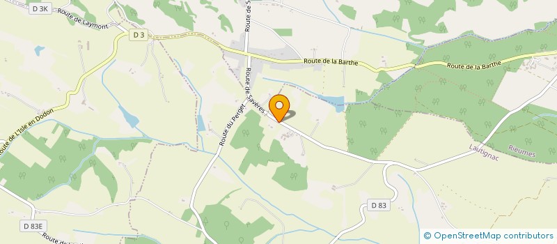 localisation de l'entreprise DUPUY PATRICE PLOMBERIE  LAUTIGNAC