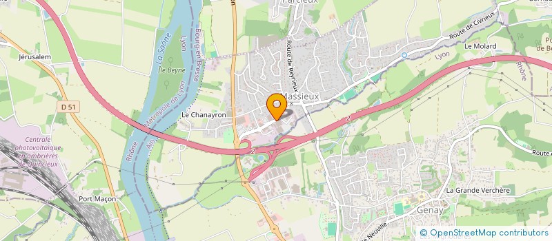 localisation de l'entreprise DUQUEINE RHONE-ALPES  MASSIEUX