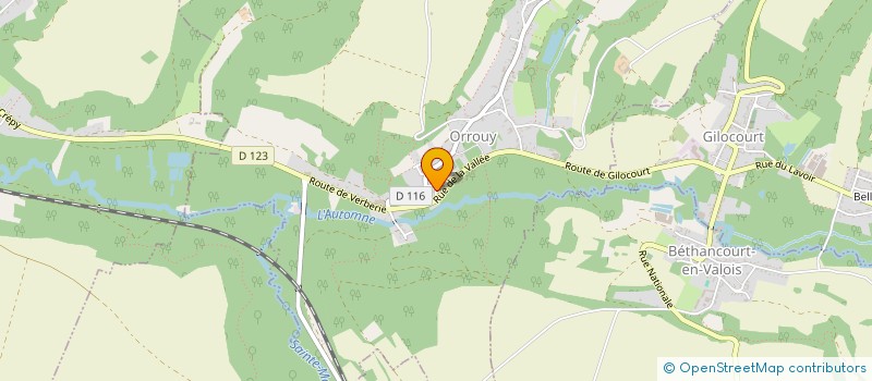 localisation de l'entreprise DUQUENNE MARTIN  ORROUY