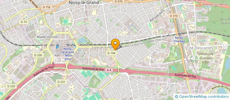 localisation de l'entreprise DUQUENNOY SEMINARI  NOISY-LE-GRAND